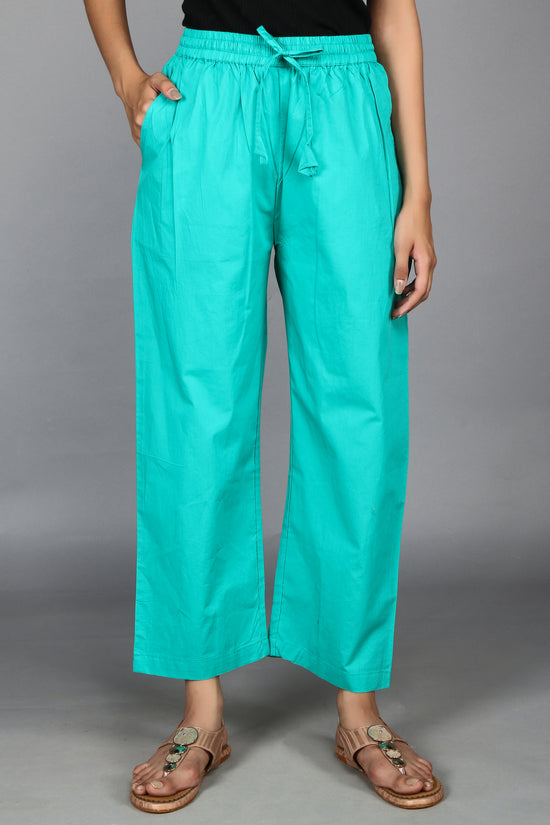 Rama-Green SOLID Straight -Pants