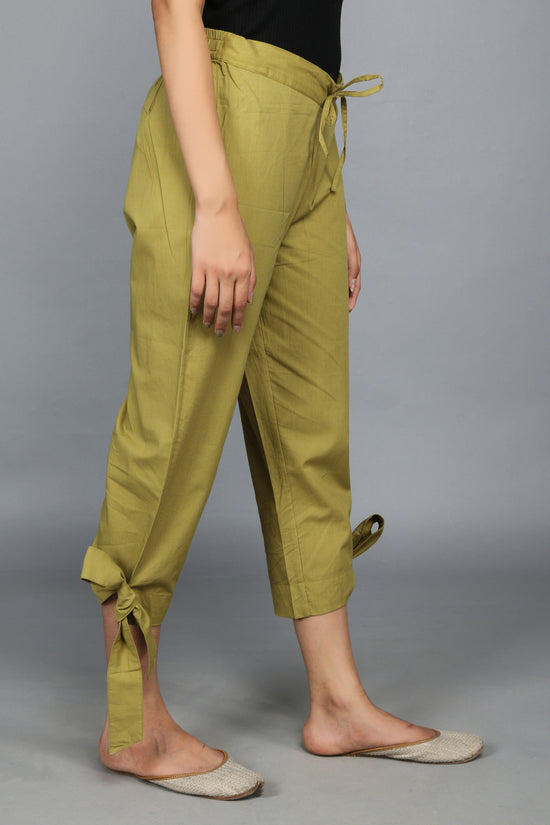 Botel-Green SOLID CAPRIS-Pants