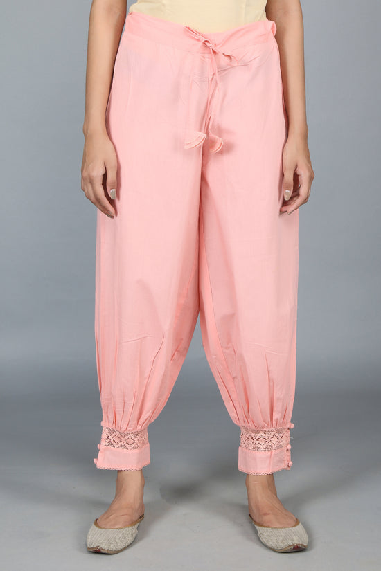 BABY-PINK SOLID Harem-Pants