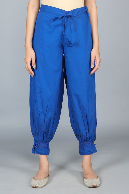 Cobalt Blue SOLID Harem-Pants