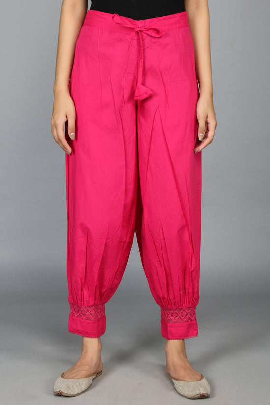 fuchia SOLID Harem-Pants